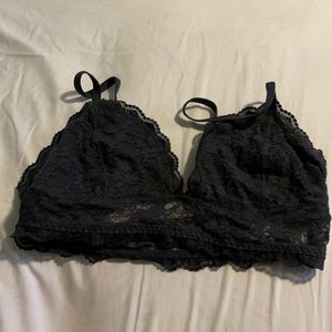 dark grey bralette